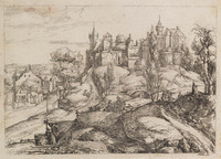 TvB G 4224
<br/>
landschap met vestingsstadje
<br/>
<em>Keller, Georg (1576-1640)</em>